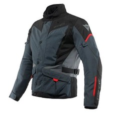 Jacke Motorrad Dainese Herren Tempest 3 D-Dry® Wasserdicht Ebony Black Lava Red