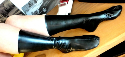 Neu latex socken rubber - gr, s