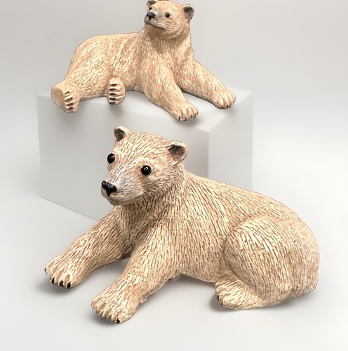Village christmas polar bears - village,