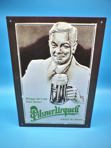 Pilsner urquell blechschild - pilsner,