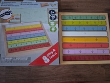 Bruchrechnung Play&learn Holzspielzeug Mathe Teiler Nenner Hilfsmittel