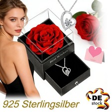 Ewige Echte Rose mit Herz