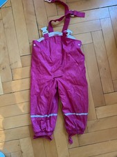 Rosa Matschhose Kinder 86/92 Regenhose Regen Outdoor Latzhose Baby  Matsch