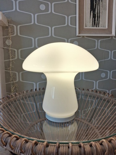 70er jahre opalglas pilzlampe - jahre,