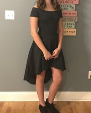 Wneu Damen Mädchen Sommer Kleid Windsor Hi-Low Dunkelgrün Gr S Hochzeit Firmung