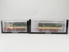 Minichamps Krupp Titan Pritschenwagen + Kassbohrer Pritschenanhänger Baumann Bon