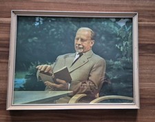 DDR Walter Ulbricht  Bild Wandbild  42x32cm-Vintage
