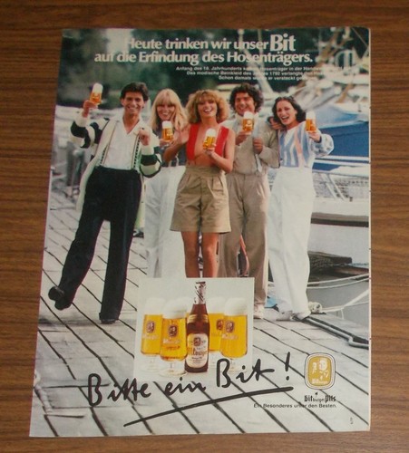 Seltene werbung bitburger pils - werbung,