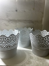 3 Kerzenhalter Blumentopf