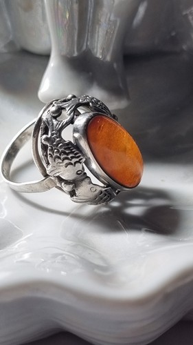 Wunderschöner 835 silber ring - 835,