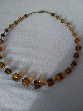 Halskette Braun  Halsnah gebraucht Modeschmuck