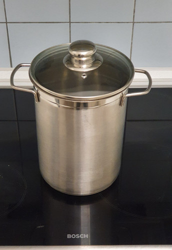 Spargeltopf aus edelstahl mit - aus,