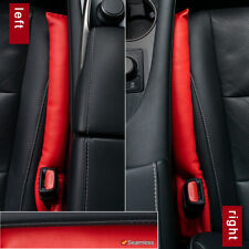 2x Auto KFZ Autositz Lücke Lückenfüller Pad Leder Sitzlückenfüller ,Für Benz Rot