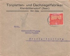 730712) Saargebiet Firmenblg. Tonplatten + Dachziegel AG Kleinbittersdorf Saar 