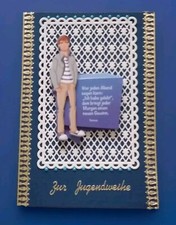 3D Jugendweihekarte Junge