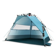 Strandmuschel Pop Up qeedo Quick Bay Strandzelt Quick Up Sonnenschutz - Blau
