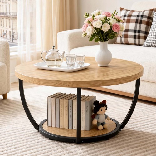 Couchtisch rund kaffeetisch - couchtisch,