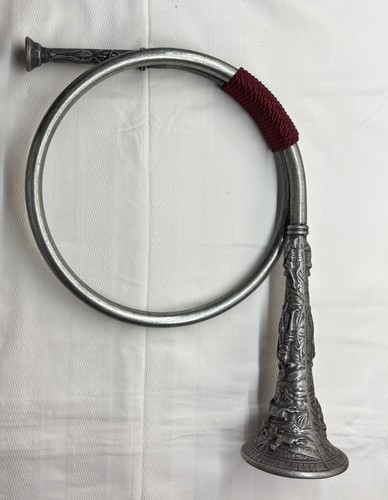 Vintage deko jagdhorn zinn - vintage,