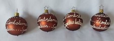 4tlg Christbaumschmuck seltene Kugeln Zimtsterne Vanillekipferl Spekulatus 6cm