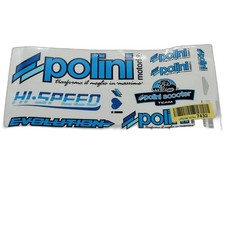 POLINI 2952755 Aufkleberset Scooter Team, Mehrfarbig, Motorsport Verkleidungen &