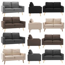 2/3 Sitzer Sofa Sofagarnitur mit Kissen Sessel Polstersofa Sofa Couch Stoffsofa