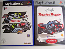 PS2 Spiele Konvolut Motorrad Rennen Simulator Moto GP 07 + Tourist Trophy
