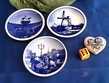 3 x Royal Copenhagen Denmark Porzellan Wandteller Nr 12+45+49 aus 2010 Original