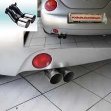 AUSPUFFBLENDE DOPPELROHR CHROM