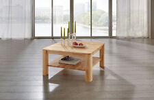 Couchtisch Tisch FRED Buche vollmassiv / Echtholz 80 x 80 cm
