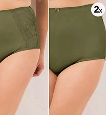 LITTLE ROSE 3 Maxislips Mikrofasermischung 2x Basic 1x Spitzenbesatz  gr.L  pp