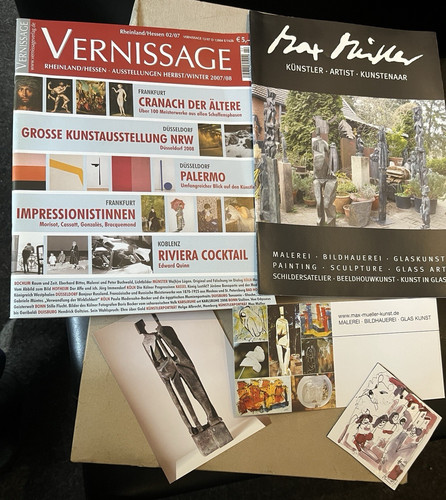 Kunst kataloge und - kunst, postkarten