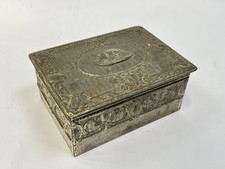 Antike Blechdose mit floralem Dekor "DOM zu Köln a.R." um 1900