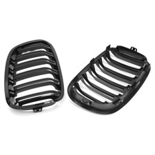 Sport Glanz Schwarz Nieren Kühlergrill Doppellinien Für BMW 1er F20 F21 11-14