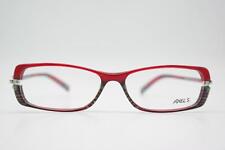 Vintage Brille Axel S. AX1025 Rot Grün Silber Eckig Brillengestell eyeglasses