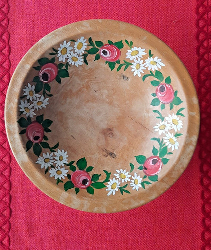 Handgedrechselte holzschale - handgedrechselte,