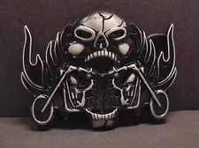 Buckle/Gürtelschnalle, Skull , Biker, Death Hell Rider, ZINK