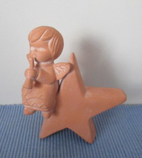 Engel Kerzenhalter Terrakotta