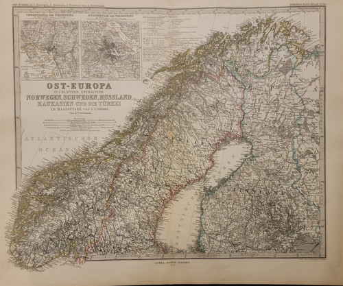 1876 map eastern europe - map,