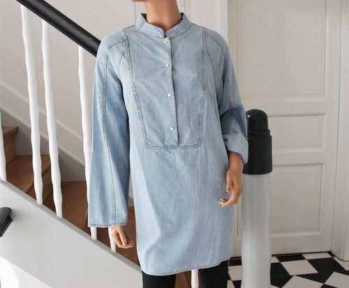 Madeleine kragenlose bluse - kragenlose,