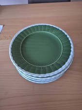 Gallo Florentine Landleben grün 6 Speiseteller 26cm Top Zustand 