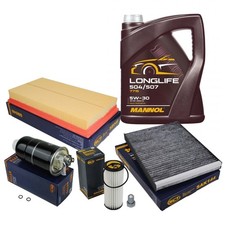 Filtersatz Inspektionspaket Filterset VW Golf 4 Bora 1,9 TDI + 5L Mannol 5W30 Öl