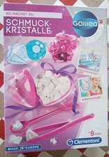 Clementoni Galileo So Machst Du Schmuckkristalle ab 8 Jahren Experimentierkasten