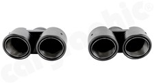 CARGRAPHIC Sport-Endrohre 89mm Sicht-Carbon Matt Finish 997 997.2 Turbo Turbo S