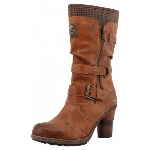 Mustang schaftstiefel braun - schaftstiefel,