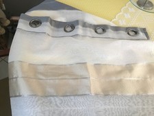 2 Ösen Gardinen Schals 140x140 cm