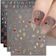 Nagelsticker Mond Stern