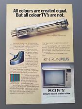 Sony Trinitron Olus Farbfernseher TV Fernseher 1978 Vintage Ad Werbung Reklame