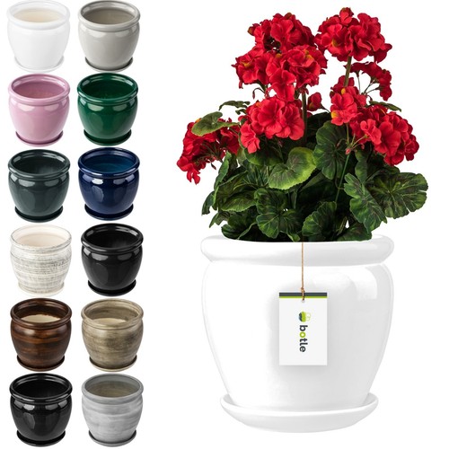 Rund keramik blumentopf mit - rund,
