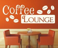 Kaffee Wandtattoo Coffee Lounge Wandsticker Küchen Spruch Esszimmer Cafe 2