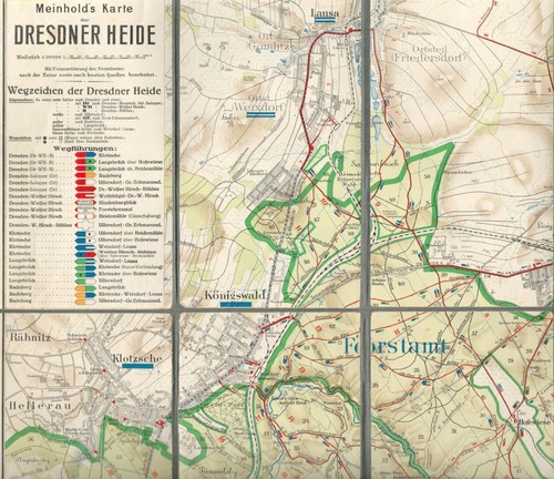 Meinholds karte der - karte, dresdner